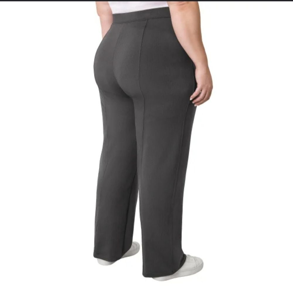 NWT Mondetta Gray Straight Leg Pants with Elastic Waistband Size XL Side Pockets - Picture 9 of 11